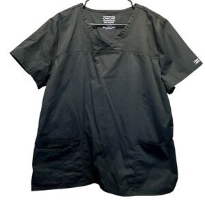Cherokee work gear core‎ stretch Scrub Top black size xl